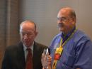 Past ARRL President Jim Haynie, W5JBP (L), with West Gulf Division Dr David Woolweaver, K5RAV.